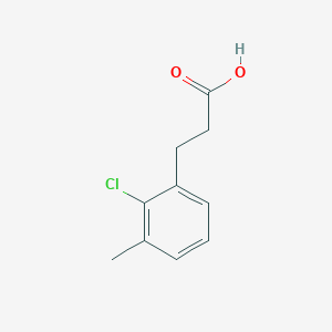molecular formula C10H11ClO2 B3289415 3-(2-Chloro-3-methylphenyl)propanoic acid CAS No. 857814-00-7