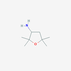 molecular formula C8H17NO B3289421 2,2,5,5-Tetramethyloxolan-3-amine CAS No. 857821-82-0