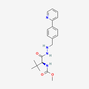 (S)-Methyl (3,3-dimethyl-1-oxo-1-(2-(4-(pyridin-2-yl)benzyl)hydrazinyl)butan-2-yl)carbamate