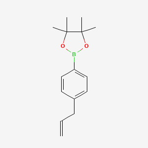 molecular formula C15H21BO2 B3289440 2-(4-Allylphenyl)-4,4,5,5-tetramethyl-1,3,2-dioxaborolane CAS No. 857934-83-9