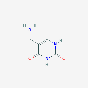 molecular formula C6H9N3O2 B3289450 5-(Aminomethyl)-6-methylpyrimidine-2,4(1H,3H)-dione CAS No. 858001-23-7