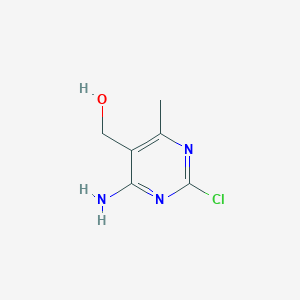 molecular formula C6H8ClN3O B3289481 (4-Amino-2-chloro-6-methylpyrimidin-5-yl)methanol CAS No. 858269-23-5