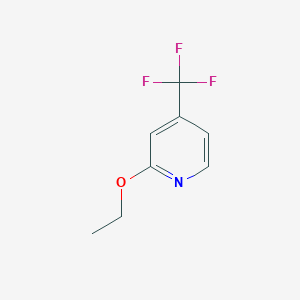 molecular formula C8H8F3NO B3289497 2-Ethoxy-4-(trifluoromethyl)pyridine CAS No. 858421-08-6