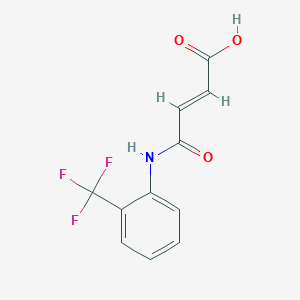 molecular formula C11H8F3NO3 B3289503 (2E)-4-oxo-4-{[2-(trifluoromethyl)phenyl]amino}but-2-enoic acid CAS No. 85843-25-0