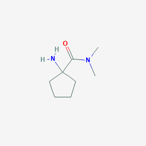 molecular formula C8H16N2O B3289517 1-amino-N,N-dimethylcyclopentane-1-carboxamide CAS No. 858603-76-6