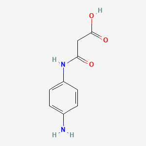 molecular formula C9H10N2O3 B3289562 2-[(4-氨基苯基)氨基甲酰基]乙酸 CAS No. 859197-48-1