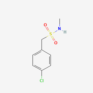 molecular formula C8H10ClNO2S B3289594 1-(4-chlorophenyl)-N-methylmethanesulfonamide CAS No. 85952-19-8
