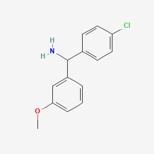 (4-Chlorophenyl)(3-methoxyphenyl)methanamine