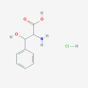 molecular formula C9H12ClNO3 B3289688 2-Amino-3-hydroxy-3-phenylpropanoic acid hydrochloride CAS No. 860252-29-5