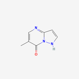 molecular formula C7H7N3O B3289697 6-Methylpyrazolo[1,5-A]pyrimidin-7-OL CAS No. 860416-19-9
