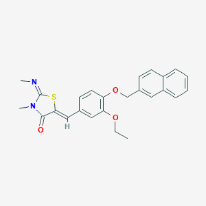 5-[3-Ethoxy-4-(2-naphthylmethoxy)benzylidene]-3-methyl-2-(methylimino)-1,3-thiazolidin-4-one