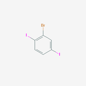 molecular formula C6H3BrI2 B3289727 2-Bromo-1,4-diiodobenzene CAS No. 860556-79-2