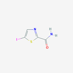 molecular formula C4H3IN2OS B3289738 5-Iodothiazole-2-carboxamide CAS No. 860646-10-2