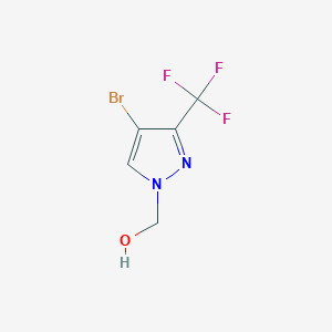 molecular formula C5H4BrF3N2O B3289752 4-bromo-3-(trifluoromethyl)-1H-pyrazole-1-ylmethanol CAS No. 860807-33-6