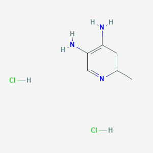 molecular formula C6H11Cl2N3 B3289764 6-Methylpyridine-3,4-diamine dihydrochloride CAS No. 861019-06-9