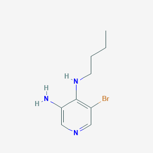 molecular formula C9H14BrN3 B3289768 5-Bromo-N4-butylpyridine-3,4-diamine CAS No. 861024-05-7