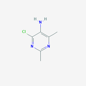 molecular formula C6H8ClN3 B3289782 4-Chloro-2,6-dimethylpyrimidin-5-amine CAS No. 861030-95-7