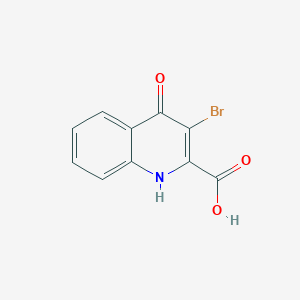 molecular formula C10H6BrNO3 B3289825 3-Bromo-4-hydroxyquinoline-2-carboxylic acid CAS No. 861357-59-7