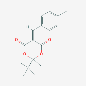 molecular formula C17H20O4 B328983 2-Tert-butyl-2-methyl-5-(4-methylbenzylidene)-1,3-dioxane-4,6-dione 