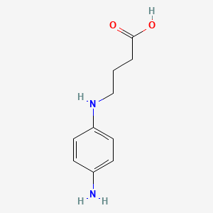 molecular formula C10H14N2O2 B3289848 4-[(4-Aminophenyl)amino]butanoic acid CAS No. 86147-74-2