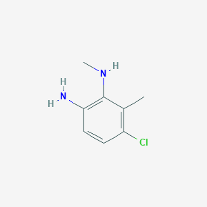 molecular formula C8H11ClN2 B3289859 5-Chloro-N1,6-dimethylbenzene-1,2-diamine CAS No. 861552-85-4