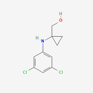 molecular formula C10H11Cl2NO B3289882 (1-((3,5-Dichlorophenyl)amino)cyclopropyl)methanol CAS No. 861648-82-0