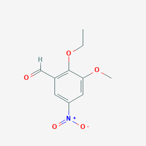 molecular formula C10H11NO5 B3289895 2-Ethoxy-3-methoxy-5-nitrobenzaldehyde CAS No. 861787-26-0