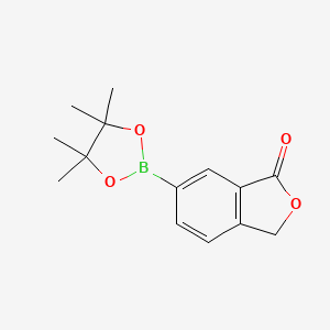 molecular formula C14H17BO4 B3289926 6-(4,4,5,5-tetramethyl-1,3,2-dioxaborolan-2-yl)isobenzofuran-1(3H)-one CAS No. 862081-38-7