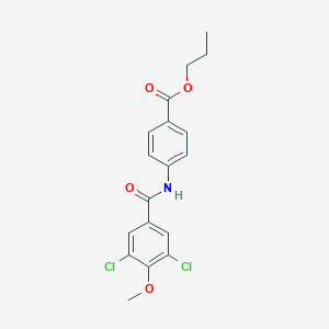 Propyl 4-[(3,5-dichloro-4-methoxybenzoyl)amino]benzoate