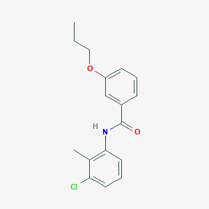 molecular formula C17H18ClNO2 B329002 N-(3-chloro-2-methylphenyl)-3-propoxybenzamide 