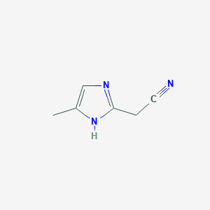 molecular formula C6H7N3 B3290185 (4-Methyl-1H-imidazol-2-yl)acetonitrile CAS No. 863399-39-7