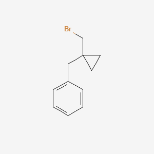 molecular formula C11H13B B3290207 (1-Bromomethylcyclopropylmethyl)benzene CAS No. 863506-85-8