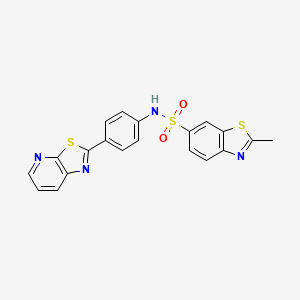 2-methyl-N-(4-(thiazolo[5,4-b]pyridin-2-yl)phenyl)benzo[d]thiazole-6-sulfonamide