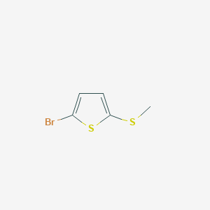 molecular formula C5H5BrS2 B3290291 2-溴-5-(甲硫基)噻吩 CAS No. 86369-96-2