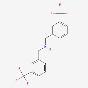molecular formula C16H13F6N B3290297 Bis({[3-(trifluoromethyl)phenyl]methyl})amine CAS No. 863763-65-9