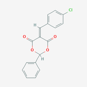 molecular formula C17H11ClO4 B329035 5-(4-Chlorobenzylidene)-2-phenyl-1,3-dioxane-4,6-dione 