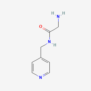molecular formula C8H11N3O B3290378 2-Amino-N-pyridin-4-ylmethyl-acetamide CAS No. 864273-25-6