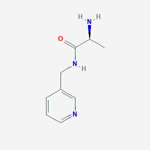 molecular formula C9H13N3O B3290386 (S)-2-Amino-N-pyridin-3-ylmethyl-propionamide CAS No. 864273-27-8
