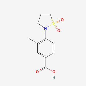 Benzoic acid, 4-(1,1-dioxido-2-isothiazolidinyl)-3-methyl-