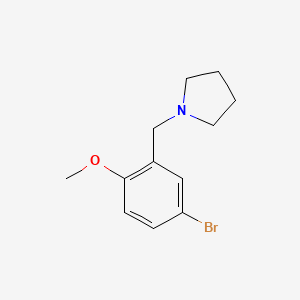 molecular formula C12H16BrNO B3290423 1-(5-溴-2-甲氧基-苄基)-吡咯烷 CAS No. 864418-18-8