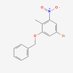1-(Benzyloxy)-5-bromo-2-methyl-3-nitrobenzene