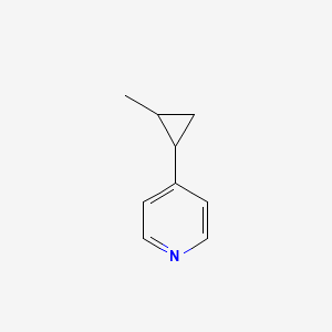 molecular formula C9H11N B3290475 4-(2-Methyl-cyclopropyl)-pyridine CAS No. 865074-55-1