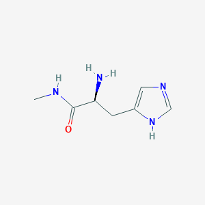 molecular formula C7H12N4O B3290544 (2S)-2-Amino-3-(1H-imidazol-4-yl)-N-methylpropanamide CAS No. 86541-64-2