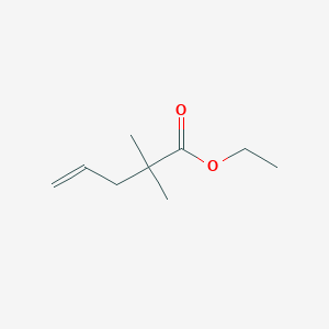 molecular formula C9H16O2 B3290560 2,2-二甲基戊-4-烯酸乙酯 CAS No. 86549-27-1