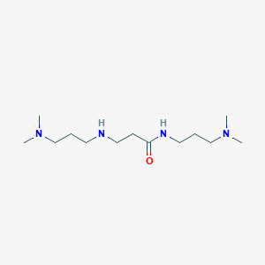 molecular formula C13H30N4O B3290567 Propanamide, N-[3-(dimethylamino)propyl]-3-[[3-(dimethylamino)propyl]amino]- CAS No. 86551-24-8