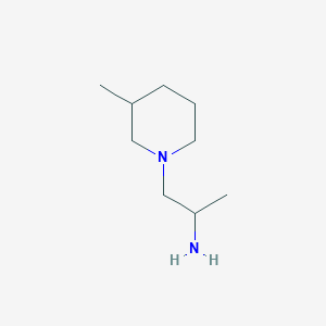 molecular formula C9H20N2 B3290573 1-(3-Methylpiperidin-1-yl)propan-2-amine CAS No. 86559-41-3