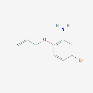 molecular formula C9H10BrNO B3290585 5-溴-2-(丙-2-烯-1-氧基)苯胺 CAS No. 865716-15-0