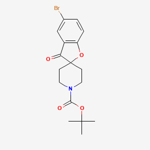 molecular formula C17H20BrNO4 B3290603 tert-Butyl 5-bromo-3-oxo-3H-spiro[benzofuran-2,4'-piperidine]-1'-carboxylate CAS No. 865758-53-8