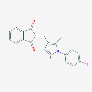 2-{[1-(4-iodophenyl)-2,5-dimethyl-1H-pyrrol-3-yl]methylidene}-1H-indene-1,3(2H)-dione