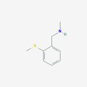 molecular formula C9H13NS B3290697 Methyl({[2-(methylsulfanyl)phenyl]methyl})amine CAS No. 866781-87-5